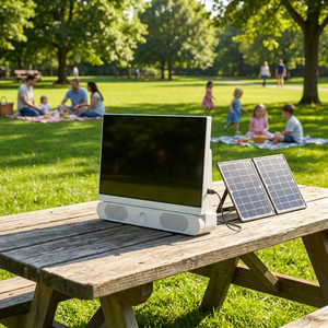 Solar TV 24 Inch Portable Full HD Television 10000mAh Battery Powered Outdoor LED TV